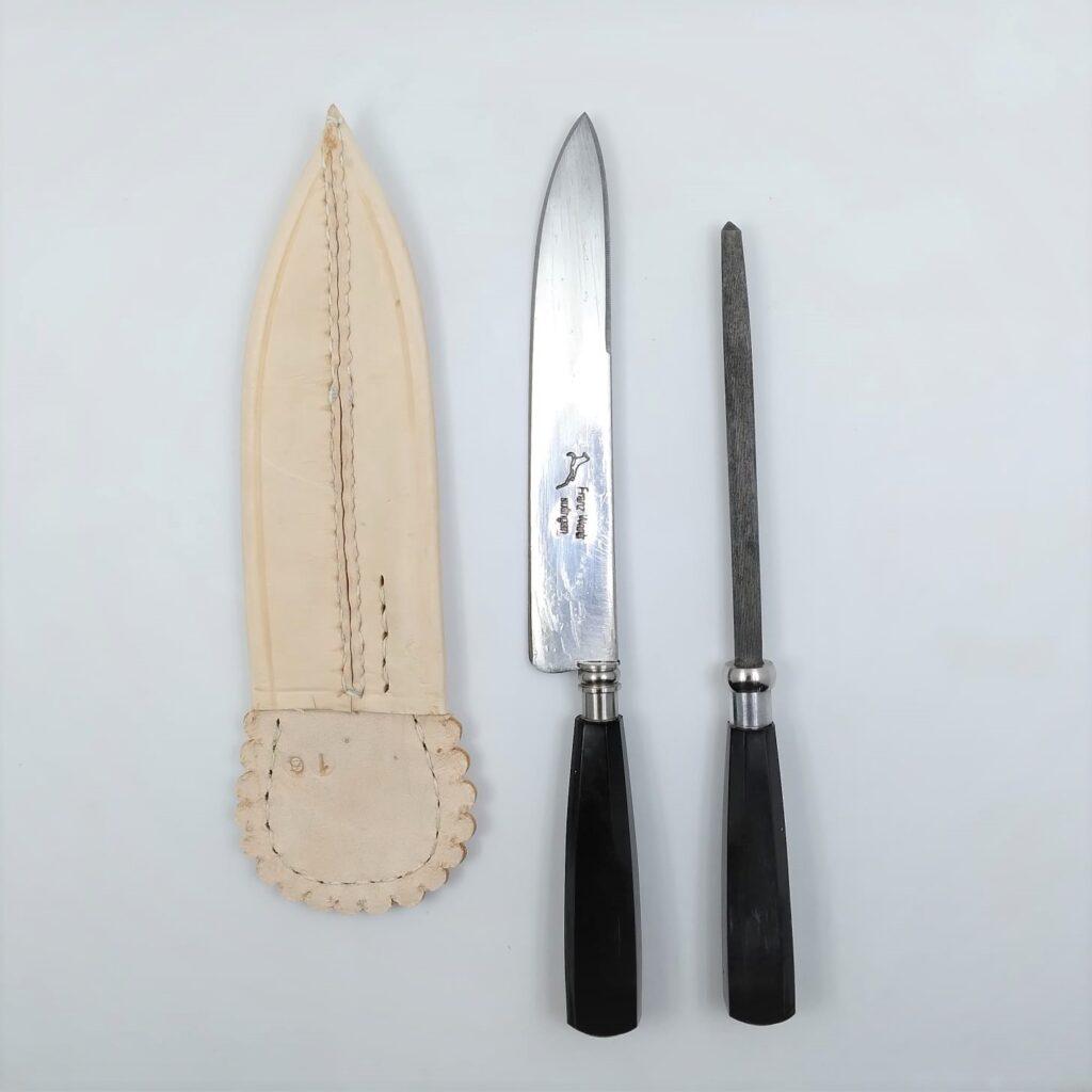 Puñal y Chaira Sol y Cazador Mango Urea – Cuchillos del Uruguay